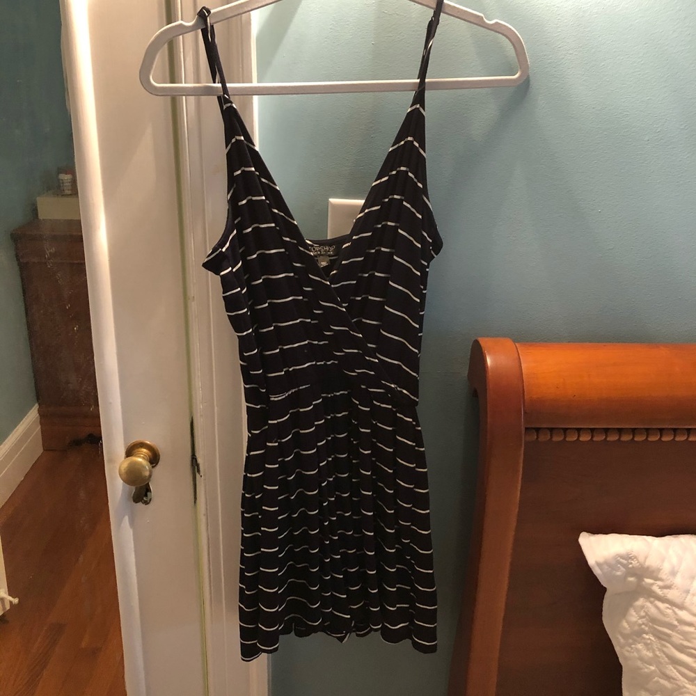 Top shop striped romper